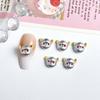 Serie Labu Dibujos Animados Accesorios para Arte de Uñas Mini Lindo Monstruo Resina Diamante DIY Accesorios de Armadura para Niños