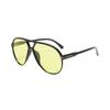 Gafas de sol europeas y americanas para mujer, estilo aviador, retro, con montura grande y doble haz, gafas de sapo, gafas de moda populares en Internet, gafas de sol transfronterizas para hombres