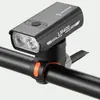 Nova Luz de Bicicleta Dianteira para Pedalar à Noite, Luz Forte, Recarregável, à Prova de Chuva, Conjunto Combinado de Luzes Dianteira e Traseira de Bicicleta para Bicicletas de Estrada e Montanha