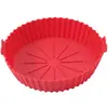 Forma de Silicone Popular Transfronteiriça para Assar Panela para Air Fryer Panela de Silicone para Air Fryer Tapete de Silicone para Assar no Forno