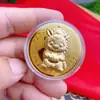 2026 Año del Caballo Moneda de Oro Foil de Año Nuevo Moneda Conmemorativa del Caballo del Zodiaco Cien Yuan Sobre Rojo Regalo de Buen Comienzo Venta