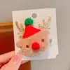 2026 Nuevo Adorno de Broche de Dibujos Animados Papá Noel Insignia Navideña Linda Mujer Reno Pin Creativo Accesorios