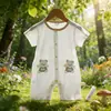 26 Macacão Curto de Verão para Bebê Macacão Cartoon Fino Roupas de Bebê Macacão para Recém-Nascido 73~90 #