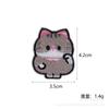 Nueva pegatina autoadhesiva de tela con diseño de gato de dibujos animados, bonito bordado para mascotas, accesorios de ropa con dibujos animados, decoración de equipaje, disponible al por mayor.