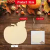 Decoraciones de Madera para Acción de Gracias y Halloween Transfronterizas Adornos de Calabaza Pintados Para Manualidades Adornos Colgantes