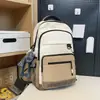 Mochila Casual Fashion de Grande Capacidade para Estudo 2023 Nova Versátil Ins para Estudante do Ensino Médio Estudante Universitário Homens e Mulheres