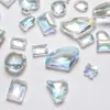 Decorações para Unhas, Strass Irregulares com Fundo Pontiagudo, Strass Mistos Gelo-Transparente, Strass Coloridos em Formato de Borboleta, Strass Ovais para Nail Art, Acessórios em Formato de Coração