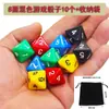 1-8 Dados Multilaterales Juego de Mesa Accesorios de Juego Coc Grupo Corredor Dnd Coloreado Tamiz Dados Digitales Ocho Caras Cara 8