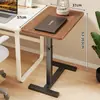 Mesa de noche móvil y ajustable para dormitorio, escritorio de computadora para dormitorio, uso en el hogar, escritorio de estudio y escritura para estudiantes, mesa auxiliar lateral para sofá de sala de estar