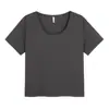 Verão Novo Estilo Ombro Renda Multicor Blusa Tamanho Plus Feminina Solta Emagrecedora Versátil Manga Curta Camiseta 65282