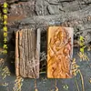 Suministros Taoístas Madera de Azufaifo Trueno Placa Colgante de Zhao Gongming Adorno Tallado Finamente en Madera de Azufaifo Joyería de Madera de Azufaifo Placa de Madera de Azufaifo