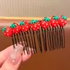 Novo artefato de pente para crianças no verão, pente de cabelo fofo para cabelo quebrado, pente para cabelo de menina, presilha de cabelo para testa, parte de trás da cabeça, presilha de cabelo para franja