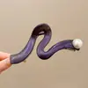 Grampo de cabelo de tubarão de luxo extra grande para mulheres, novo modelo de alta qualidade 2026, grampo de cabelo com pérolas estilo coreano versátil atacado