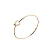 Pulseira Simples de Aço Inoxidável Coração de Pêssego com Abertura de 2mm Pulseira Europeia e Americana com Coração de Pêssego Vazado Contas de Coração 60mm