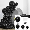 Conjunto de Corrente de Balões de Cor Sólida Nova Transfronteiriça com 137 Peças Decoração de Festa de Aniversário Pacote de Balões para Decoração de Casamento