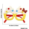 Gafas de Cumpleaños Estilo Ins para Niños Velas Velas para Pastel Accesorios para Fotos Decoración de Fiesta de Cumpleaños Gafas con Marco de Letras de Dibujos Animados