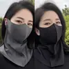 Mascarilla facial con protección solar UPF para ciclismo, bicicleta eléctrica y conducción, protección UV, delgada y transpirable, para mujer