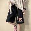 Pantalones de Pareja para Hombre y Mujer Diseño de Nicho Verano Pantalones de Estudiante Sueltos Rectos Pierna Ancha Shorts Pantalones Deportivos Casuales