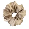 Diadema de satén scrunchie extragrande de moda 2025 para mujer que no tira del pelo