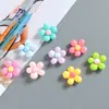 Accesorios de Resina de Flor Grande de Cinco Pétalos de Colores Brillantes Adornos para Pasadores de Pelo DIY Imanes para Nevera Decoraciones para Fundas de Teléfono