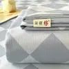 100% Algodón Puro Tela Gruesa Antigua Sábana para Cama Esterilla de Verano Esterilla Juego de Tres Piezas de Funda Nórdica Engrosada y Funda de Almohada Nuevo Primavera Verano 2026