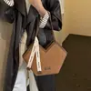 Bolso de Mano Vintage Maillard de Alta Gama para Mujer, Nuevo Otoño 2026 Bolso de Hombro Grande de Gamuza de Nicho