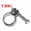 Tianjin Yongtaixiang marca TJHG acero inoxidable acero al carbono galvanizado 3/4 pulgada alambre de acero Aro de garganta Aro abrazadera de aro