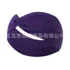 Banda elástica para el cabello deportiva de yoga europea y americana, antideslizante, ancha, color caramelo, para ejercicio, correr, absorbente del sudor, para mujer