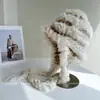 Sombrero de Protección para Orejas con Correa de Pelo de Conejo Dulce para Mujer, Gorro de Punto Cálido para Otoño e Invierno, Elegante y Versátil Sombrero de Lana, Casual Gorro de Piña
