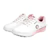 Zapatos de Golf Pgm para Mujer con Hebilla Giratoria/Estilo de Cordones Zapatos Deportivos de Golf para Mujer Impermeables Microfibra Antideslizantes Clavos