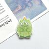 Horquilla de acrílico con diseño de monstruo de dibujos animados, accesorio para el cabello, broche, pegatina para refrigerador, parche