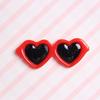 Accesorios para carcasas de teléfonos móviles material de decoración DIY accesorios para mascotas DIY dibujos animados DIY corazón gafas pequeñas