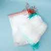 Saco de Malha de Nylon 80 Mesh Saco de Malha Branco com Cordão Pode Ser Impresso com Logo Filtro Desidratação Saco de Embalagem Atacado