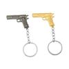 Pendente de carro de mini pistola de metal criativo modelo de simulação chaveiro de pistola para enviar aos amigos enfeites de presente comemorativo