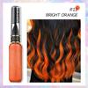 Tinta de Cabelo Transfronteiriça, Creme de Tinta de Cabelo Lavável de Sete Cores, Caneta de Tinta de Cabelo Temporária Descartável, Creme de Tinta para Sobrancelhas Multifuncional de Cor da Moda