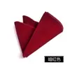 Pañuelo Cuadrado de Terciopelo Profesional para Hombre 23*23cm Ejecutivo de Negocios Cuadrado Plegable Liso Rojo Vino Pañuelo de Bolsillo para Novio
