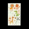 Adesivos de Tatuagem de Animais de Desenho Animado para Crianças, À Prova d'Água e Duradouros, Adesivos Fofos de Espaço, Adesivos Culturais e Criativos à Prova d'Água e Suor para Festas