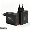 Nuevo cargador rápido GaN de 85W estándar europeo adecuado para Samsung y Apple 16 cargador de portátil 45W adaptador multiport