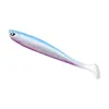 Señuelo Suave Weihe Outdoor Ojo Irregular Cola en T 12cm 10g Señuelo de Cola en T Cebo Suave Bicolor para Bagre y Pez Nariz Aguda Venta al por Mayor