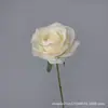 Flor Artificial Rosa Redonda de Cabeça Única Rosa de Seda Adereços para Cenário de Casamento Decoração de Vitrine de Shopping Entrega Direta da Fábrica