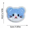 Tela Bordada para Gatos Pegatina de Tela Seis Colores Cabeza de Gato Pequeña Pegatina Bordada Decoración para Zapatos Sombreros Mochilas Pegatina Parche Bordado Pedir desde 1
