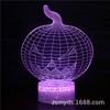 Lámpara de Cabeza de Calavera Luz LED Lámpara de Escritorio 3D Luz Nocturna USB Creativa Proyección Luminosa Regulable Protección Ocular Tipo Táctil