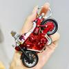 Huili Mini Liga Graffiti Motocicleta Pingente Divertido Enfeites Pequeno Brinquedo Crianças Simulação Modelo de Motocicleta