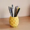 Porta-bolígrafos con forma de piña Impreso en 3D Transfronterizo Maceta Adorno Creativo de Almacenamiento de Escritorio Porta-bolígrafos de Piña Adorno de Arreglo Floral