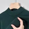 [9 colores opcionales] Suéter de cuello semialto de color sólido para hombre, suéter de cuello redondo, camisa básica de moda informal para jóvenes y de mediana edad, simple