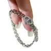 Pulsera de Correa de Reloj de Plata de Ley S925 Incrustada con Diamantes, Lujo Ligero, Sensación de Alta Gama, Diseño de Nicho, Ajustable, Regalo del Día de la Madre