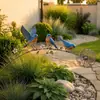 Grandes Cantidades de Pájaros y Adornos Florales de Hierro Metálico Listos para Usar para Decoración de Patios Exteriores y Jardines Petirrojo Jardín Sta