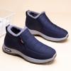 Zapatos de Algodón para Hombre Invierno para Personas de Mediana Edad y Mayores para Casa Casual Transfronterizo Tallas Grandes Zapatos Forrados de Felpa Engrosados Slip-on Botas de Nieve