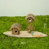Micro-Paisaje de Granja Guardería Espacio Verde Decoración Rincón Natural Vitrina Figura de Pollito Patio Casa de Huéspedes Jardín
