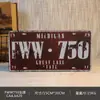 Jit Dropshipping Placa de Matrícula Retro Pintura en Lata Colgante de Pared Personalizado para Dormitorio Colgante de Pared Creativo para Bar Hotel Habitación
